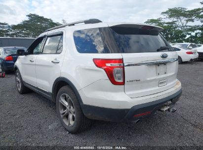 2012 FORD EXPLORER LIMITED White  Gasoline 1FMHK7F89CGA84412 photo #4