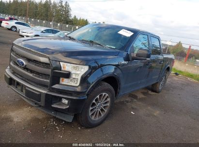 2015 FORD F150 SUPERCREW Black  Gasoline 1FTEW1EG3FFC41377 photo #3