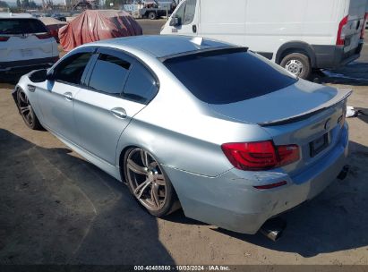 2013 BMW M5 Silver  Gasoline WBSFV9C52DD096647 photo #4