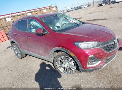 2022 BUICK ENCORE GX FWD SELECT Burgundy  Gasoline KL4MMDSL9NB047117 photo #1