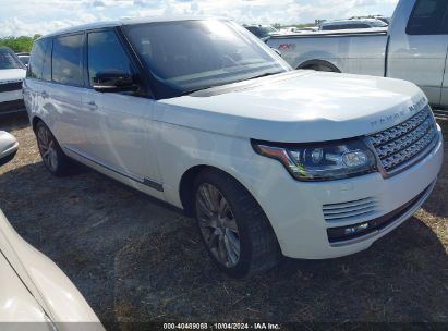 2014 LAND ROVER RANGE ROVER 5.0L V8 SUPERCHARGED White  Flexible Fuel SALGS3TF8EA189033 photo #1