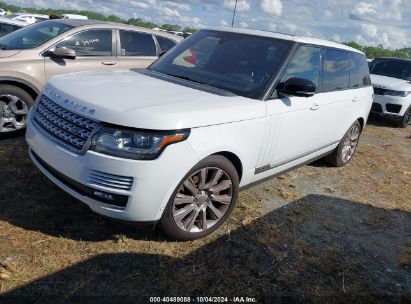 2014 LAND ROVER RANGE ROVER 5.0L V8 SUPERCHARGED White  Flexible Fuel SALGS3TF8EA189033 photo #3