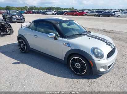 2013 MINI COUPE COOPER S Silver  Gasoline WMWSX3C50DT466610 photo #1