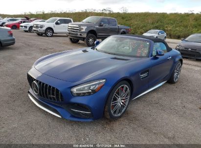 2020 MERCEDES-BENZ AMG GT C ROADSTER Blue  Gasoline WDDYK8AA8LA026286 photo #3