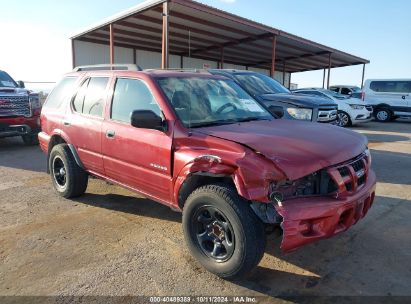 2004 ISUZU RODEO S 3.5L V6 Maroon  Gasoline 4S2CK58Y044306956 photo #1