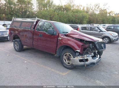 2005 FORD F150 Maroon  Gasoline 1FTPF12585NA21264 photo #1