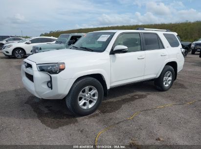 2019 TOYOTA 4RUNNER SR5 PREMIUM White  Gasoline JTEZU5JR1K5211893 photo #3