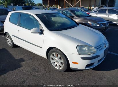 2007 VOLKSWAGEN RABBIT 2-DOOR White  Gasoline WVWBR71K77W050652 photo #1