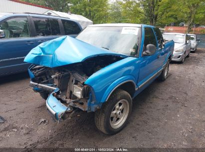 1995 CHEVROLET S TRUCK S10 Blue  Gasoline 1GCCS19Z6SK244029 photo #3