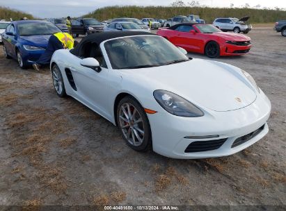 2018 PORSCHE 718 BOXSTER S White  Gasoline WP0CB2A85JS228458 photo #1