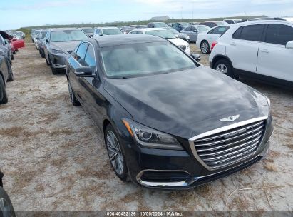 2018 GENESIS G80 3.8 Black  Gasoline KMHGN4JE4JU257508 photo #1