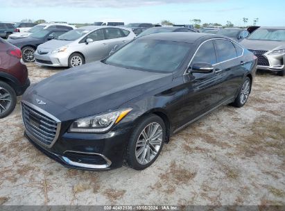 2018 GENESIS G80 3.8 Black  Gasoline KMHGN4JE4JU257508 photo #3