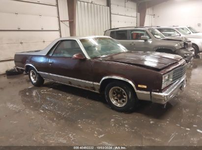 1987 CHEVROLET EL CAMINO Brown  Gasoline 3GCCW80H2HS909670 photo #1