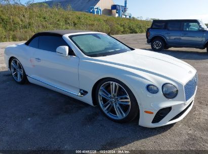 2023 BENTLEY CONTINENTAL GT AZURE/MULLINER V8/S White  Gasoline SCBDG4ZG7PC007222 photo #1