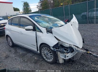 2013 FORD C-MAX HYBRID SEL White  Hybrid 1FADP5BU2DL513237 photo #1