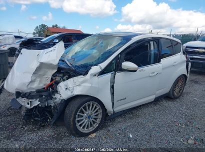 2013 FORD C-MAX HYBRID SEL White  Hybrid 1FADP5BU2DL513237 photo #3