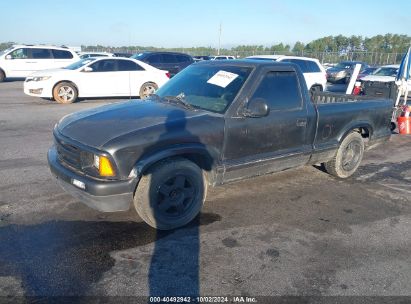 1996 CHEVROLET S TRUCK S10 Black  Gasoline 1GCCS14W4T8108784 photo #3