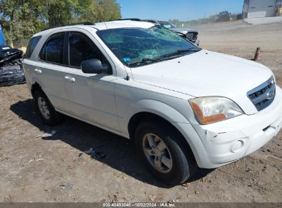 2009 KIA SORENTO LX White  Gasoline KNDJC735495874010 photo #1