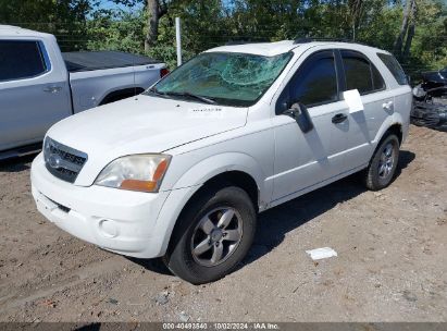 2009 KIA SORENTO LX White  Gasoline KNDJC735495874010 photo #3