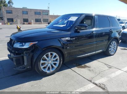 2017 LAND ROVER RANGE ROVER SPORT 3.0L V6 SUPERCHARGED HSE Beige  Gasoline SALWR2FV4HA135611 photo #3