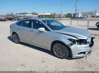 2018 FORD FUSION TITANIUM Silver  Gasoline 3FA6P0D93JR131414 photo #1