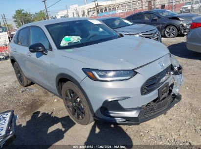 2024 HONDA HR-V Gray  Gasoline 3CZRZ1H51RM721497 photo #1