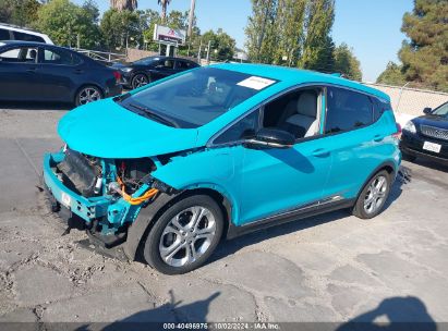 2020 CHEVROLET BOLT EV FWD LT Light Blue  Electric 1G1FY6S02L4144559 photo #3