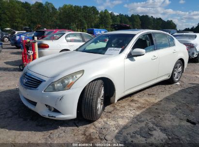 2012 INFINITI G25 JOURNEY White  Gasoline JN1DV6AP4CM700038 photo #3