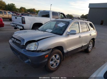 2005 HYUNDAI SANTA FE GLS Silver  Gasoline KM8SC73D85U867309 photo #3