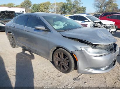 2015 CHRYSLER 200 LIMITED Silver  Gasoline 1C3CCCAB3FN602476 photo #1