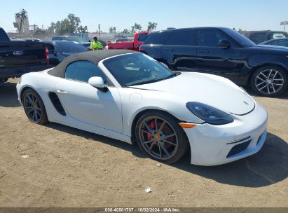 2019 PORSCHE 718 BOXSTER S White  Gasoline WP0CB2A81KS228734 photo #1