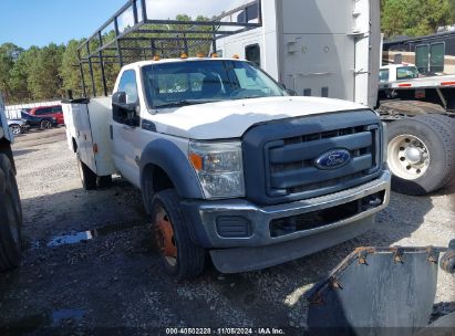 2013 FORD F-450 CHASSIS XL White  Diesel 1FDUF4GT4DEA73013 photo #1