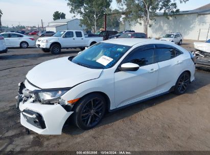 2020 HONDA CIVIC SPORT White  Gasoline SHHFK7H40LU419393 photo #3