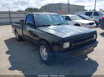 1992 CHEVROLET S TRUCK S10 Black  Gasoline 1GCCS14Z7N8123616 photo #1