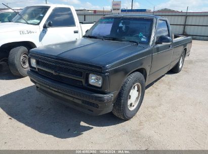 1992 CHEVROLET S TRUCK S10 Black  Gasoline 1GCCS14Z7N8123616 photo #3