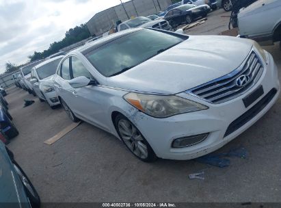 2012 HYUNDAI AZERA White  Gasoline KMHFH4JG4CA157871 photo #1