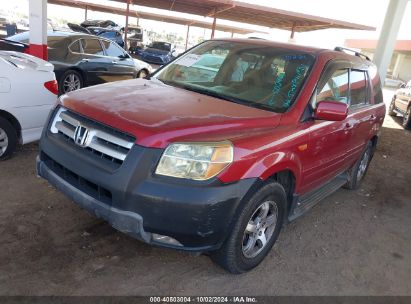 2006 HONDA PILOT EX-L Red  Gasoline 5FNYF28546B002406 photo #3