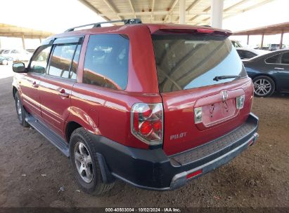 2006 HONDA PILOT EX-L Red  Gasoline 5FNYF28546B002406 photo #4