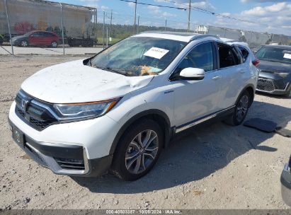 2022 HONDA CR-V HYBRID TOURING White  Hybrid 5J6RT6H92NL057305 photo #3