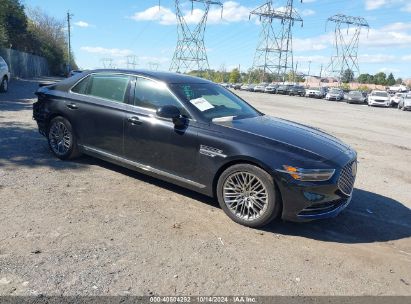 2021 GENESIS G90 3.3T PREMIUM AWD Black  Gasoline KMTF34PA0MU084831 photo #1