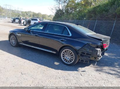 2021 GENESIS G90 3.3T PREMIUM AWD Black  Gasoline KMTF34PA0MU084831 photo #4