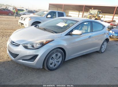 2016 HYUNDAI ELANTRA SE Silver  Gasoline 5NPDH4AE8GH669738 photo #3