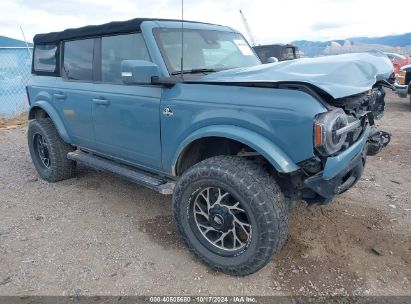 2021 FORD BRONCO OUTER BANKS Blue  Gasoline 1FMEE5DP5MLA81475 photo #1