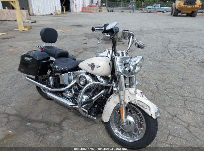 2015 HARLEY-DAVIDSON FLSTC HERITAGE SOFTAIL CLASSIC White  Gasoline 1HD1BWV15FB022011 photo #1