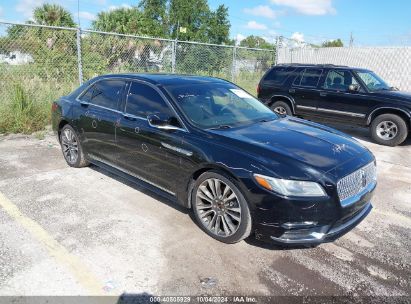 2017 LINCOLN CONTINENTAL SELECT Black  Gasoline 1LN6L9SK8H5607391 photo #1