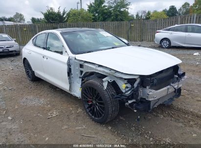 2022 GENESIS G70 3.3T AWD LAUNCH EDITION White  Gasoline KMTG14TE0NU082968 photo #1