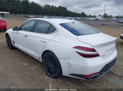 2022 GENESIS G70 3.3T AWD LAUNCH EDITION White  Gasoline KMTG14TE0NU082968 photo #4