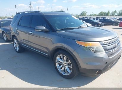 2013 FORD EXPLORER LIMITED Gray  Gasoline 1FM5K7F84DGB57688 photo #1