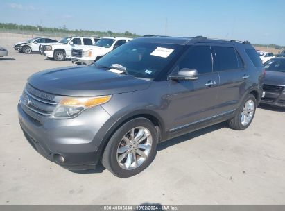 2013 FORD EXPLORER LIMITED Gray  Gasoline 1FM5K7F84DGB57688 photo #3