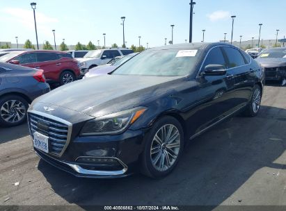 2018 GENESIS G80 3.8 Black  Gasoline KMHGN4JE5JU269585 photo #3